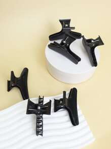 1set Butterfly Hair Clips - Black - View 2