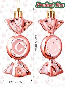 6入組聖誕糖果懸掛裝飾用品 - 彩色 - 查看 3