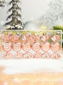 6入組聖誕糖果懸掛裝飾用品 - 彩色 - 查看 4