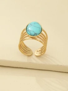 NAIZHU Vòng cổ trang trí màu ngọc lam - Nhiều màu - Xem 3