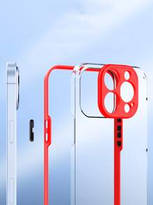 vỏ điện thoại trong suốt - Đỏ - Xem 3