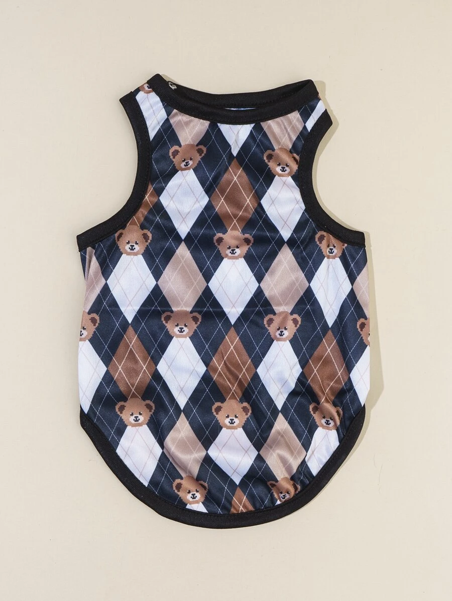 PETSIN 小熊印花寵物背心