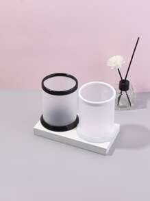 2pcs Makeup Storage Box ,Jewellery Box,Pouch,Makeup Brush Holder,Brush Holder,Perfume Organiser,Pouch Bag,Gifts For Women,Christmas Gifts,Gift Ideas For Women - Multicolor - View 1