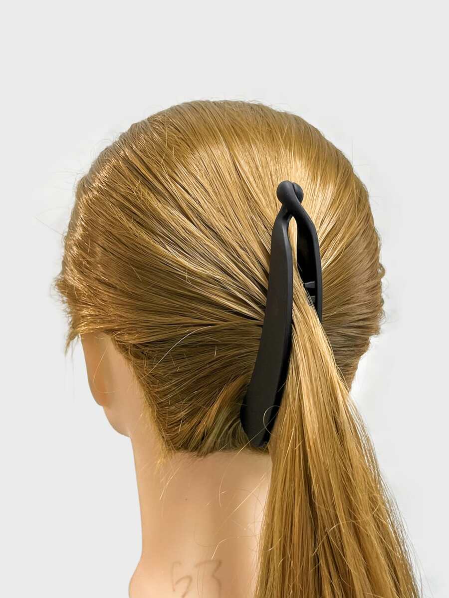 1pc Banana Hair Clip - Black - View 1