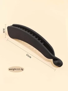 1pc Banana Hair Clip - Black - View 4