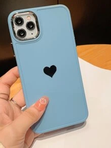 愛心圖案手機殼 - 藍色 - 查看 2