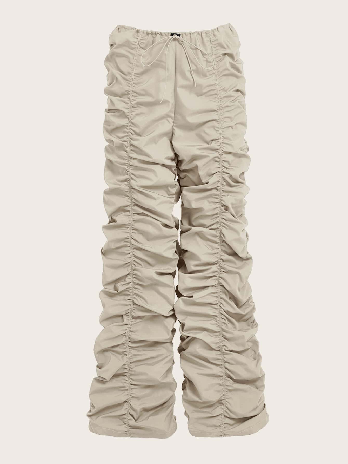 SHEIN ICON Quần cạp trễ eo cạp trễ Gorpcore - Màu Khaki - Xem 1