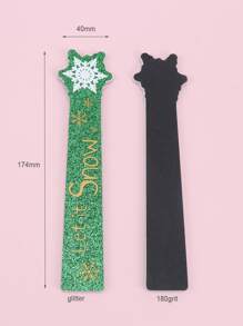 Giáng sinh 3 cái Bông tuyết & Cây Mẫu móng tay - Nhiều màu - Xem 3