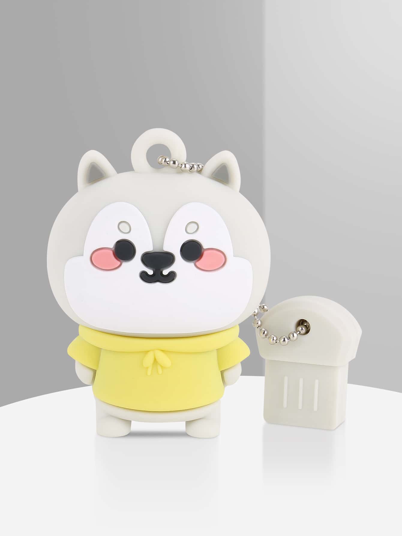 1 Pack 32G USB 2.0 Flash Drive With Silicone Bear Design For PC ...