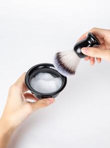 Cuenco de burbujas para jugar a la barba de plástico, cuenco de espuma de afeitar para barbería, cuenco para jabón de burbujas, 1 pieza, negro - Negro - Ver 2