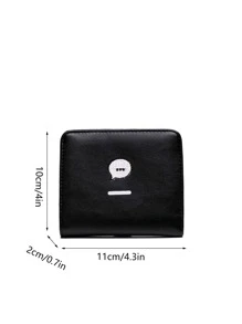 Ví Nữ Thêu Đồ họa Đúng mốt - màu đen - Xem 6