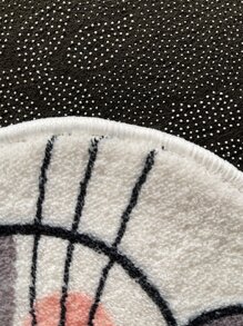 Cartoon Cat Pattern Rug - Multicolor - View 6