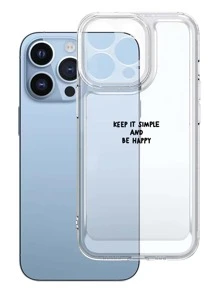 字母圖案透明手機殼 - 彩色 - 查看 2