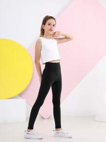 Cô gái Tween Thắt lưng rộng Túi bên cạnh Xà cạp - màu đen - Xem 3