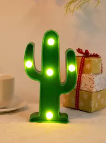 1 Pieza Lámpara Con Forma De Cactus - Amarillo - Ver 1