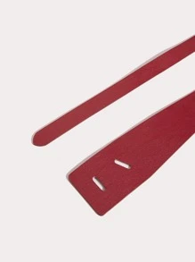 Thắt lưng trang trí nút - Màu Đỏ Sâu - Xem 3