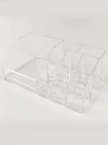 1入組透明素色多格首飾收納盒 - 無色 - 查看 2