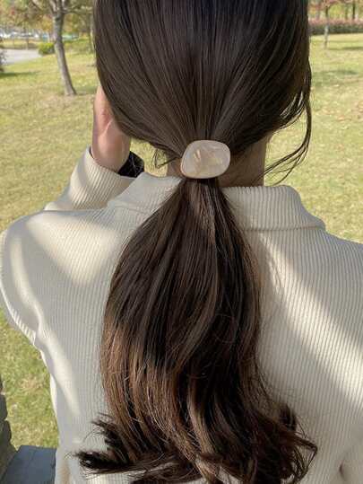 Geometric Decor Hair Tie Ponytail Holders Hair Elastics Hair Rubber Bands Scrunchies Hair Rope Elastic Hair Tie, Hair Bobbles