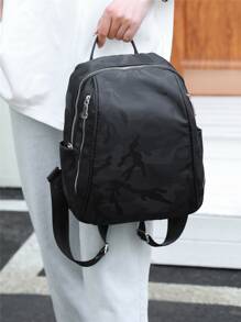 Ba lô Nữ Lá thư Có thể điều chỉnh được Mát mẻ - màu đen - Xem 2