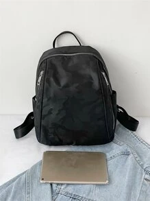 Ba lô Nữ Lá thư Có thể điều chỉnh được Mát mẻ - màu đen - Xem 3