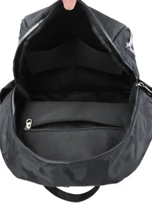 Ba lô Nữ Lá thư Có thể điều chỉnh được Mát mẻ - màu đen - Xem 6