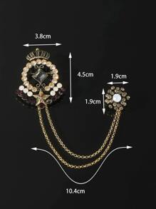 時尚流行男士不銹鋼簡約圈形耳環，適合珠寶禮物和時尚外觀 - 金黃色 - 查看 3