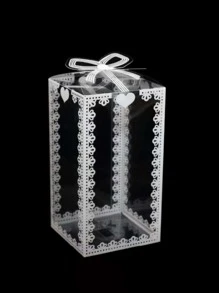 5入組愛心圖案禮物盒 - 無色 - 查看 1