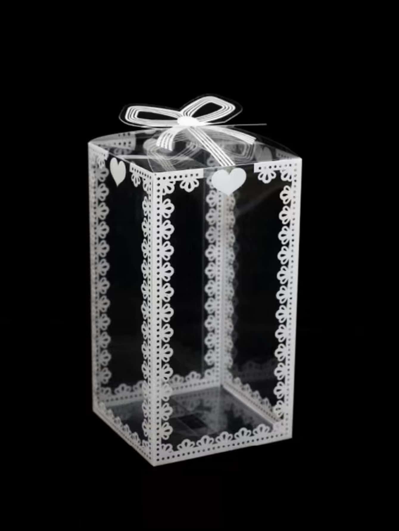 5入組愛心圖案禮物盒 - 無色 - 查看 1