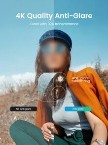 UGREEN 2 片鏡頭保護貼 相容於 iPhone 14 系列 - 無色 - 查看 3