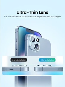 UGREEN 2 片鏡頭保護貼 相容於 iPhone 14 系列 - 無色 - 查看 7