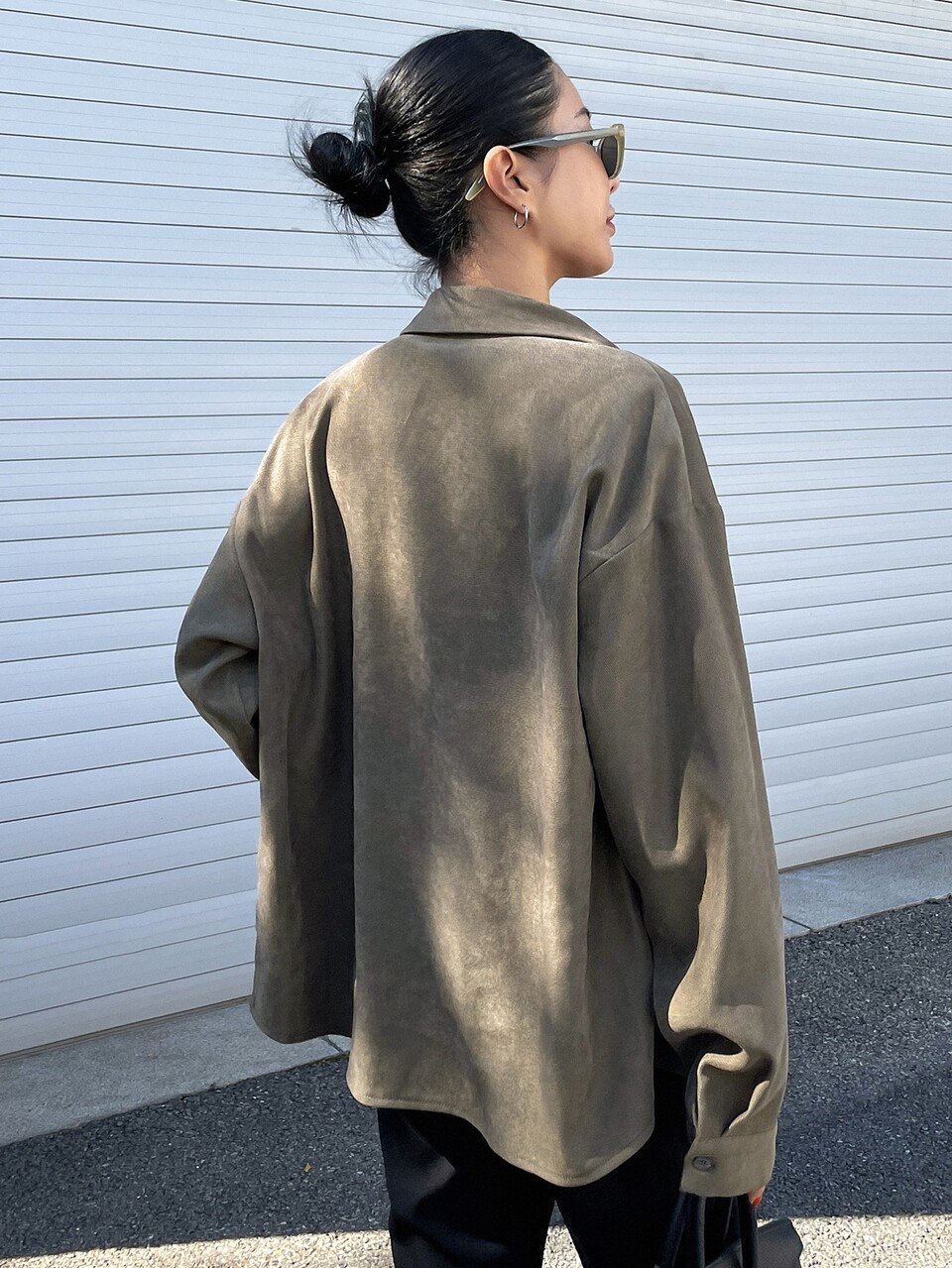 Patched Pocket Drop Shoulder Shirt