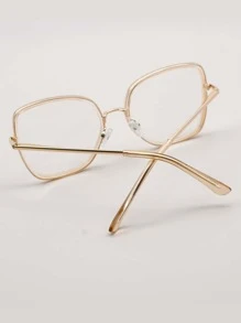 Women's Fashionable Design Glasses - Champagne - View 2
