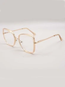 Women's Fashionable Design Glasses - Champagne - View 4