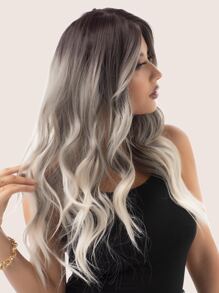 22 inch long curly synthetic wig, women's wig - Multicolor - View 1