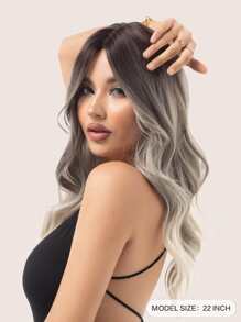 22 inch long curly synthetic wig, women's wig - Multicolor - View 2