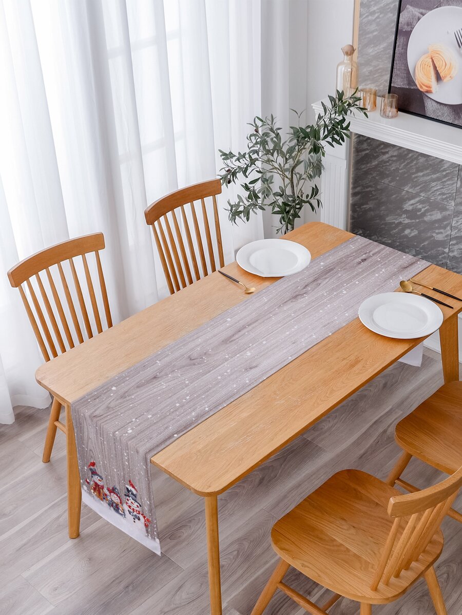 Người chạy bàn in hình người tuyết - Nhiều màu - Xem 1