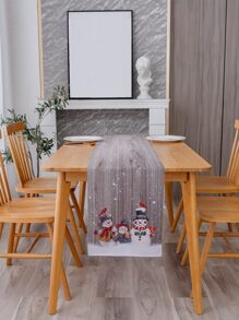 Người chạy bàn in hình người tuyết - Nhiều màu - Xem 2