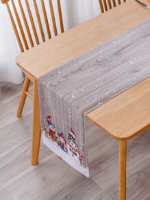 Người chạy bàn in hình người tuyết - Nhiều màu - Xem 4