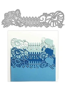 1pc Flower Shaped Cutting Die - Silver - View 1