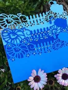 1pc Flower Shaped Cutting Die - Silver - View 3