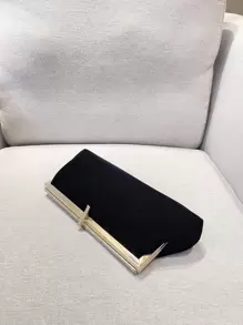 Lightweight, Business Casual Rhinestone Decor Bucket Bag Mini Drawstring Design, Clear Bag Faux Pearl Bag Evening Bag, Dinner Bag Glamorous, Elegant, Exquisite, Quiet Luxury Rhinestone For Party Girl, Woman, Bride Perfect For Party, Dinner/Banquet Christmas Party Dress, Fashionable Clutch Bags For Woman , Wedding - Black - View 2