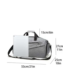 Hombres Bolso de lona impermeable - Gris - Ver 3