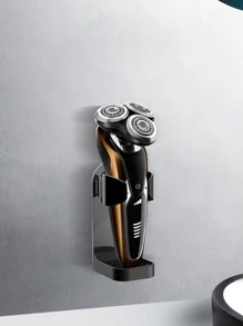 1 pieza de plástico Maquinilla de afeitar Estante de almacenamiento de baño - Negro - Ver 3