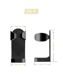 1 pieza de plástico Maquinilla de afeitar Estante de almacenamiento de baño - Negro - Ver 4