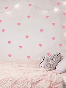 Pegatina de pared con estampado de corazón para niños, pegatinas, vinilos decorativos para decoración del hogar, artículos de decoración de primavera para refrescar tu hogar, pegatinas de decoración de ramas