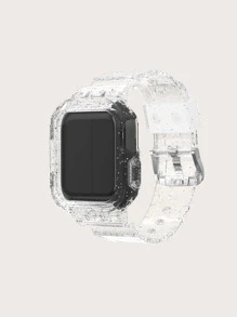 2 In 1 Glitter Case & Watchband Compatible With Apple Watch