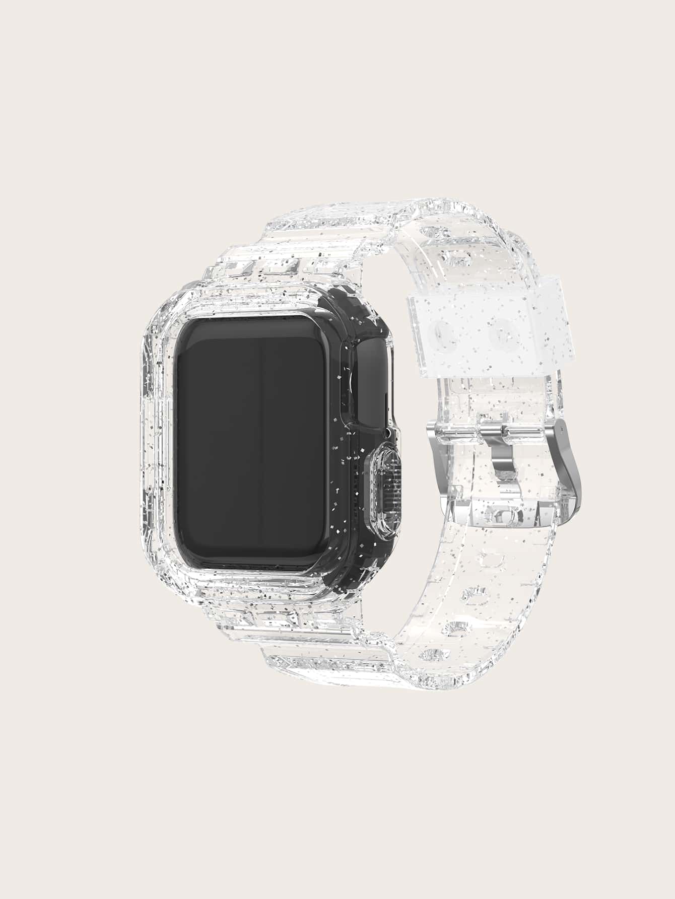 2 In 1 Glitter Case & Watchband Compatible With Apple Watch