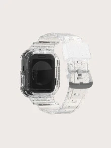 2 In 1 Glitter Case & Watchband Compatible With Apple Watch
