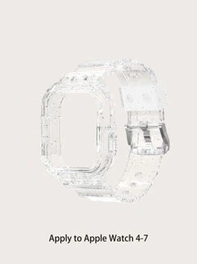 2 In 1 Glitter Case & Watchband Compatible With Apple Watch