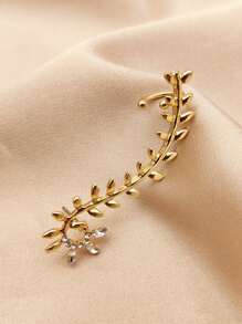 1入組植物設計耳掛 - 金黃色 - 查看 4
